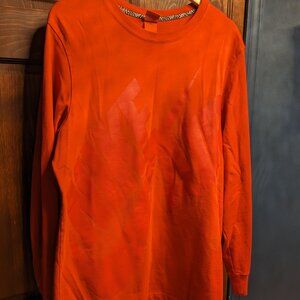 Nike Long Sheeve T Shirt - 100% Cotton - Red on Red Design